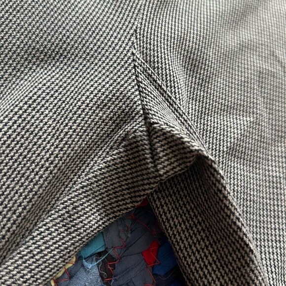 Ann Taylor Brown Houndstooth Slim Trousers Women's Size 12 Tall Preppy Office - Picture 9 of 16